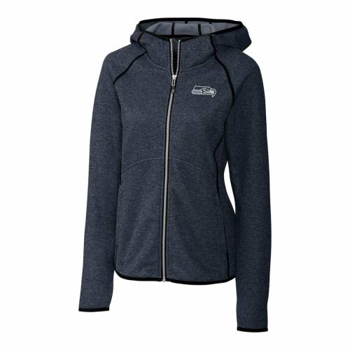 カッターアンドバック CUTTER & BUCK シアトル シーホークス レディース フルジップ ジャケット 紺色 ネイビー & WOMEN'S 【 CUTTER BUCK MAINSAIL FULLZIP JACKET NAVY 】