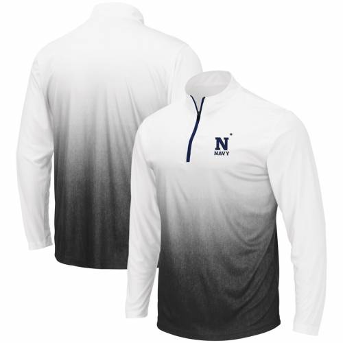 COLOSSEUM 紺 ネイビー マジック ロゴ 【 NAVY MIDSHIPMEN MAGIC LOGO QUARTERZIP PULLOVER JACKET GRAY 】 メンズファッション コート ジャケット 送料無料