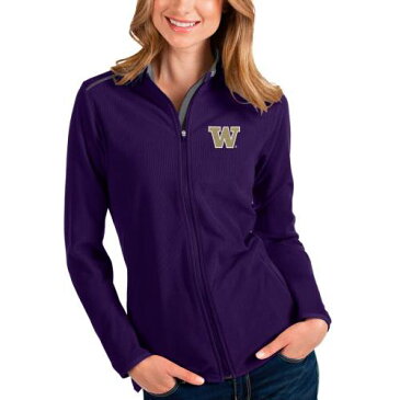 アンティグア ANTIGUA ワシントン ハスキーズ レディース フルジップ ジャケット 紫 パープル WOMEN'S 【 PURPLE ANTIGUA GLACIER FULLZIP JACKET 】