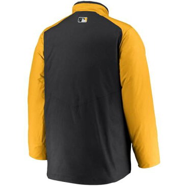 ナイキ NIKE ピッツバーグ 海賊団 オーセンティック コレクション フルジップ ジャケット 黒色 ブラック パイレーツ 【 NIKE AUTHENTIC COLLECTION DUGOUT FULLZIP JACKET BLACK 】 メンズファッション コ