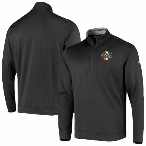 アディダス ADIDAS クラシック クラブ 黒 ブラック 【 BLACK ADIDAS ARNOLD PALMER INVITATIONAL CLASSIC CLUB QUARTERZIP PULLOVER JACKET 】 メンズファッション コート ジャケット