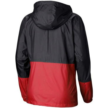コロンビア COLUMBIA トロント レディース チーム ウィンドブレーカー ジャケット 黒色 ブラック 赤 レッド WOMEN'S 【 TEAM RED COLUMBIA FLASH FORWARD WINDBREAKER JACKET BLACK 】
