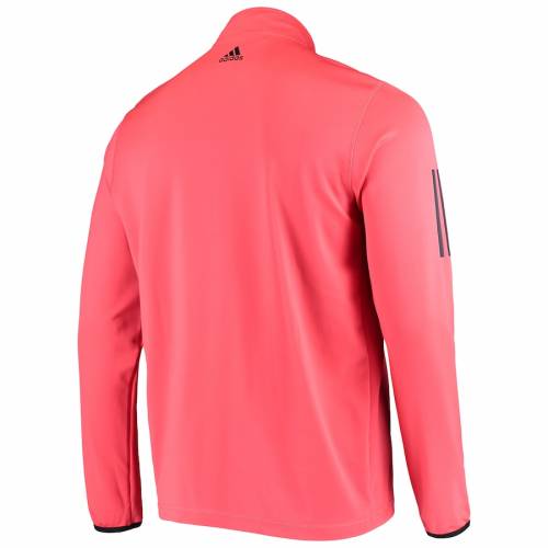 アディダス ADIDAS 赤 レッド 【 RED ADIDAS ARNOLD PALMER INVITATIONAL 3STRIPE QUARTERZIP PULLOVER JACKET 】 メンズファッション コート ジャケット