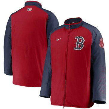 ナイキ NIKE ボストン 赤 レッド オーセンティック コレクション フルジップ ジャケット レッドソックス 【 RED NIKE AUTHENTIC COLLECTION DUGOUT FULLZIP JACKET 】 メンズファッション コート ジャケ