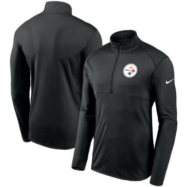 ナイキ NIKE ピッツバーグ スティーラーズ ギア エレメント パフォーマンス 黒 ブラック 【 BLACK NIKE PITTSBURGH STEELERS FAN GEAR ELEMENT PERFORMANCE HALFZIP PULLOVER JACKET 】 メンズファッション コート