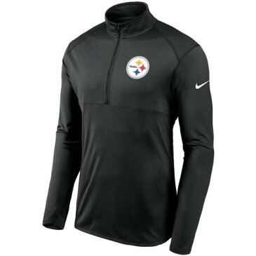 ナイキ NIKE ピッツバーグ スティーラーズ ギア エレメント パフォーマンス 黒 ブラック 【 BLACK NIKE PITTSBURGH STEELERS FAN GEAR ELEMENT PERFORMANCE HALFZIP PULLOVER JACKET 】 メンズファッション コート