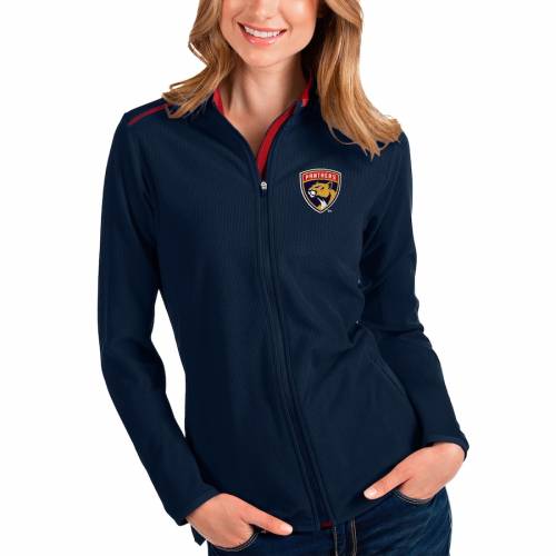 ANTIGUA フロリダ パンサーズ レディース 紺 ネイビー WOMEN'S 【 NAVY ANTIGUA FLORIDA PANTHERS GLACIER FULLZIP JACKET 】