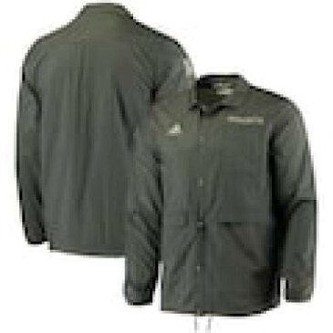 アディダス ADIDAS マイアミ ハリケーンズ ジャケット オリーブ 【 ADIDAS SALUTE TO SERVICE FULLSNAP JACKET OLIVE 】 メンズファッション コート ジャケット