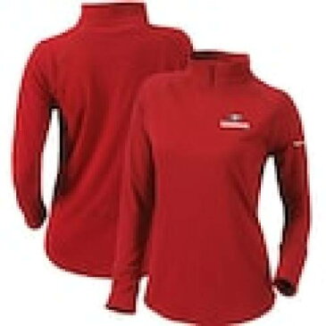 コロンビア COLUMBIA ジョージア 立ブルドッグ レディース ジャケット 赤 レッド ブルドッグス WOMEN'S プルオーバージャケット 【 RED COLUMBIA FLOP SHOT QUARTERZIP 】