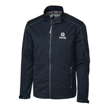 CUTTER & BUCK ジョージタウン 【 GEORGETOWN HOYAS BIG TALL WEATHERTEC OPENING DAY FULL ZIP JACKET NAVY 】 メンズファッション コート ジャケット 送料無料