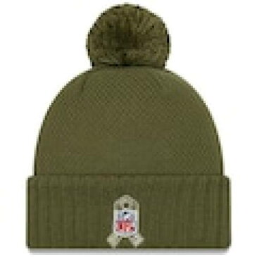 ニューエラ NEW ERA エラ デトロイト ライオンズ レディース サイドライン ニット オリーブ ニューエラ WOMEN'S 【 2019 SALUTE TO SERVICE SIDELINE CUFFED POM KNIT HAT OLIVE 】 バッグ キャップ 帽子 レ