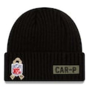 ニューエラ NEW ERA エラ カロライナ パンサーズ 子供用 ニット 黒色 ブラック ニューエラ 【 YOUTH 2020 SALUTE TO SERVICE CUFFED KNIT HAT BLACK 】 キッズ ベビー マタニティ キャップ 帽子