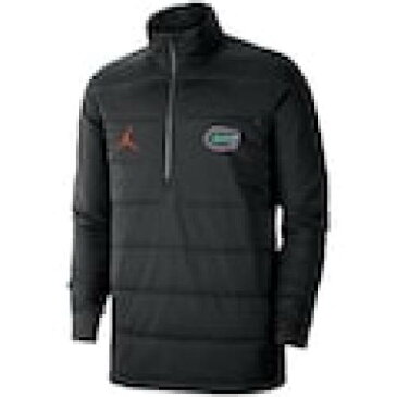 ナイキ ジョーダン JORDAN BRAND フロリダ ゲイターズ ジャケット 黒色 ブラック – 【 JORDAN BRAND QUILTED HALFZIP JACKET BLACK ZIP 】 メンズファッション トップス スウェット トレーナー