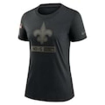 ナイキ NIKE セインツ レディース パフォーマンス Tシャツ 黒色 ブラック ニューオーリンズ WOMEN'S – 【 NIKE 2020 SALUTE TO SERVICE PERFORMANCE TSHIRT BLACK SHIRT 】 レディースファッション トップス T