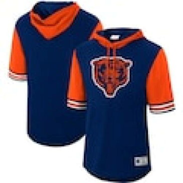 ミッチェル&ネス MITCHELL & NESS シカゴ ゴールデンベアーズ カルベアーズ スリーブ フーディー パーカー 紺色 ネイビー & ベアーズ 半袖 – メンズ 【 SLEEVE MITCHELL NESS BUZZER BEATER MESH