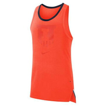 ナイキ NIKE イリノイ エリート ノンスリーブ 橙 オレンジ 【 SLEEVELESS ORANGE NIKE ILLINOIS FIGHTING ILLINI ELITE TOP 】 メンズファッション トップス タンクトップ