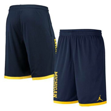 JORDAN BRAND ミシガン チーム クラシック パフォーマンス ショーツ ハーフパンツ 紺 ネイビー メンズファッション ズボン パンツ メンズ 【 Michigan Wolverines Team Classic Performance Shorts - Navy 】