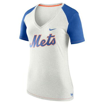 ナイキ NIKE メッツ レディース Tシャツ 灰色 グレー グレイ WOMEN'S 【 GRAY NIKE NEW YORK METS V FAN TSHIRT 】 レディースファッション トップス Tシャツ カットソー