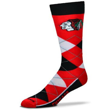 FOR BARE FEET シカゴ ソックス 靴下 【 FOR BARE FEET CHICAGO BLACKHAWKS ARGYLE CREW SOCKS COLOR 】 インナー 下着 ナイトウエア メンズ 下 レッグ