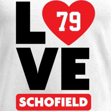 NFL PRO LINE BY FANATICS BRANDED プロ レディース ブイネック Tシャツ 白 ホワイト WOMEN'S 【 NFL WHITE PRO LINE BY FANATICS BRANDED MICHAEL SCHOFIELD I HEART VNECK TSHIRT 】 レディースファッション トップス Tシャ