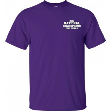 BAYOU APPAREL タイガース カレッジ Tシャツ 紫 パープル メンズファッション トップス カットソー メンズ 【 Lsu Tigers College Football Playoff 2019 National Champions Score T-shirt - Purple 】 Purple