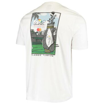 アヘッド AHEAD ゴルフ バッグ グラフィック Tシャツ 白色 ホワイト 【 GOLF AHEAD ARNOLD PALMER INVITATIONAL BAG GRAPHIC TSHIRT WHITE 】 メンズファッション トップス Tシャツ カットソー