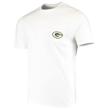 ヴィニヤードヴァインズ VINEYARD VINES 緑 グリーン パッカーズ ヘルメット Tシャツ 白色 ホワイト グリーンベイ 【 GREEN HELMET VINEYARD VINES WHALE TSHIRT WHITE 】 メンズファッション トップス Tシ