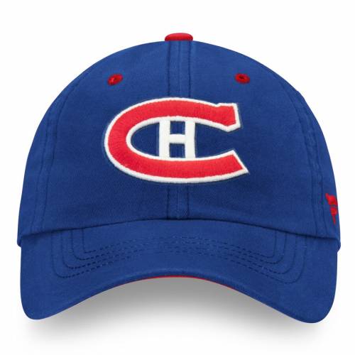 FANATICS BRANDED モントリオール カナディアンズ 青 ブルー 【 BLUE FANATICS BRANDED MONTREAL CANADIENS ORIGINAL SIX SLOUCH ADJUSTABLE HAT 】 バッグ キャップ 帽子 メンズキャップ 帽子