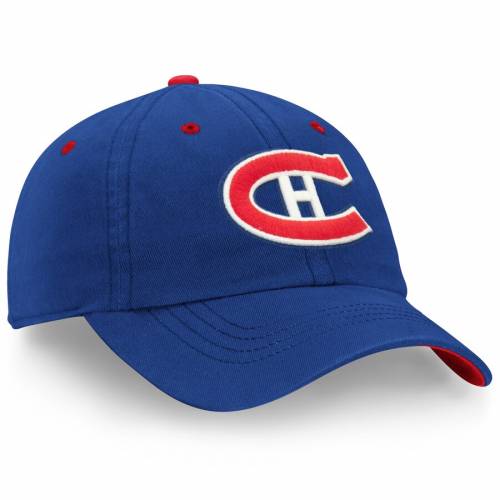 FANATICS BRANDED モントリオール カナディアンズ 青 ブルー 【 BLUE FANATICS BRANDED MONTREAL CANADIENS ORIGINAL SIX SLOUCH ADJUSTABLE HAT 】 バッグ キャップ 帽子 メンズキャップ 帽子