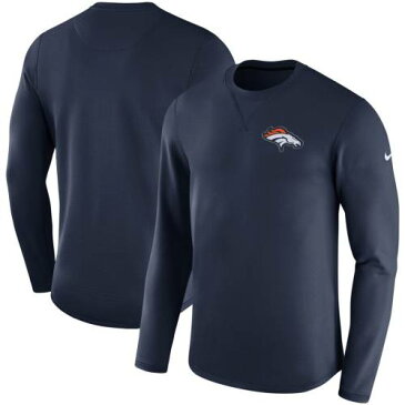 ナイキ NIKE デンバー ブロンコス サイドライン モダン スリーブ 紺 ネイビー 【 SLEEVE NAVY NIKE DENVER BRONCOS SIDELINE MODERN LONG SWEATSHIRT 】 メンズファッション トップス スウェット トレーナー