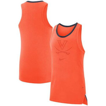 ナイキ NIKE バージニア キャバリアーズ エリート パフォーマンス ノンスリーブ 橙 オレンジ 【 SLEEVELESS ORANGE NIKE VIRGINIA CAVALIERS ELITE PERFORMANCE TOP 】 メンズファッション トップス タンクト