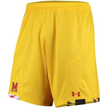 アンダーアーマー UNDER ARMOUR メリーランド サッカー ショーツ ハーフパンツ 【 SOCCER UNDER ARMOUR MARYLAND TERRAPINS 2017 REPLICA SHORTS GOLD 】 メンズファッション ズボン パンツ