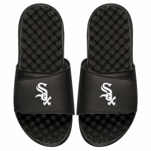アイスライド ISLIDE シカゴ 白色 ホワイト 子供用 ロゴ サンダル 黒色 ブラック [CUSTOMIZED ITEM] ホワイトソックス 【 ISLIDE YOUTH PERSONALIZED PRIMARY LOGO SLIDE SANDALS BLACK 】 キッズ ベビー マタニテ