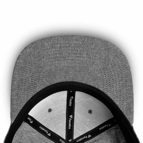 FANATICS BRANDED アトランタ スナップバック バッグ 黒 ブラック キャップ 帽子 メンズキャップ メンズ 【 Atlanta United Fc Chambray Emblem Adjustable Snapback Hat - Black 】 Black