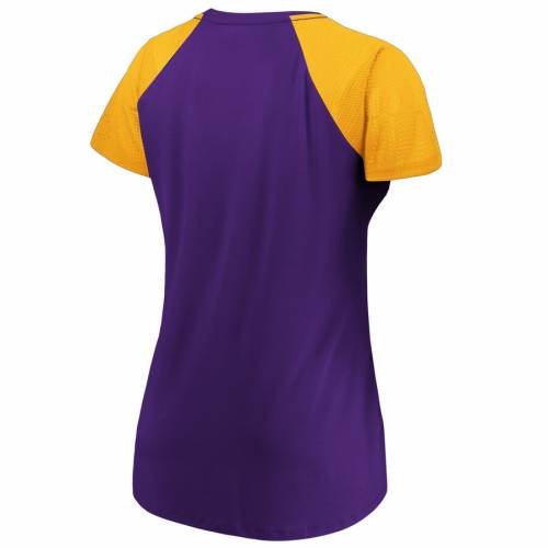 ファナティクス NFL PRO LINE BY FANATICS BRANDED プロ ミネソタ バイキングス レディース ビクトリー Tシャツ 紫 パープル 金色 ゴールド WOMEN'S 【 NFL VICTORY PURPLE PRO LINE BY FANATICS BRANDED SHINING TSHIRT