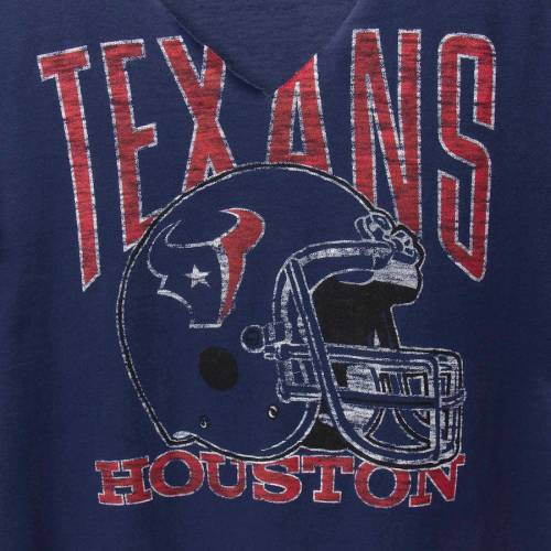 JUNK FOOD ヒューストン テキサンズ レディース Vネック Tシャツ 紺 ネイビー WOMEN'S 【 NAVY JUNK FOOD HOUSTON TEXANS FASHION CUT OUT VNECK TSHIRT 】 レディースファッション トップス Tシャツ カットソー