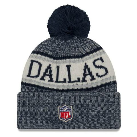 ニューエラ NEW ERA ダラス カウボーイズ サイドライン ニット 紺 ネイビー 【 NFL NAVY NEW ERA DALLAS COWBOYS 2018 SIDELINE COLD WEATHER OFFICIAL SPORT KNIT HAT 】 バッグ キャップ 帽子 メンズキャップ 帽