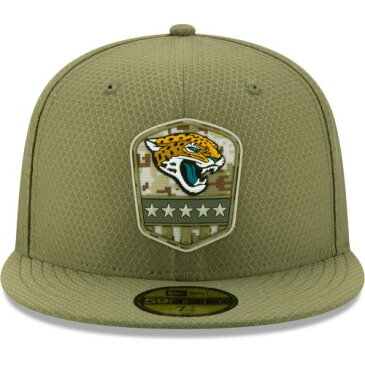 ニューエラ NEW ERA ジャクソンビル ジャガース サイドライン オリーブ バッグ キャップ 帽子 メンズキャップ メンズ 【 Jacksonville Jaguars 2019 Salute To Service Sideline 59fifty Fitted Hat - Olive 】 Oliv