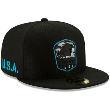 ニューエラ NEW ERA カロライナ パンサーズ 黒 ブラック 【 BLACK NEW ERA CAROLINA PANTHERS 2019 SALUTE TO SERVICE 59FIFTY FITTED HAT 】 バッグ キャップ 帽子 メンズキャップ 帽子