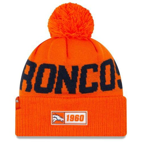 ニューエラ NEW ERA デンバー ブロンコス サイドライン ニット 橙 オレンジ 【 NFL ORANGE NEW ERA DENVER BRONCOS 2019 SIDELINE ROAD OFFICIAL SPORT KNIT HAT 】 バッグ キャップ 帽子 メンズキャップ 帽子