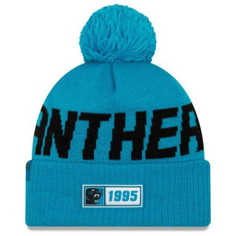 ニューエラ NEW ERA カロライナ パンサーズ サイドライン ニット 青 ブルー 【 NFL BLUE NEW ERA CAROLINA PANTHERS 2019 SIDELINE ROAD OFFICIAL SPORT KNIT HAT 】 バッグ キャップ 帽子 メンズキャップ 帽子