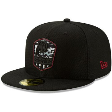 ニューエラ NEW ERA ワシントン レッドスキンズ 黒 ブラック バッグ キャップ 帽子 メンズキャップ メンズ 【 Washington Redskins 2019 Salute To Service 59fifty Fitted Hat - Black 】 Black