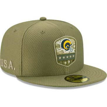 ニューエラ NEW ERA ラムズ サイドライン オリーブ 【 OLIVE NEW ERA LOS ANGELES RAMS HISTORIC 2019 SALUTE TO SERVICE SIDELINE 59FIFTY FITTED HAT 】 バッグ キャップ 帽子 メンズキャップ 帽子