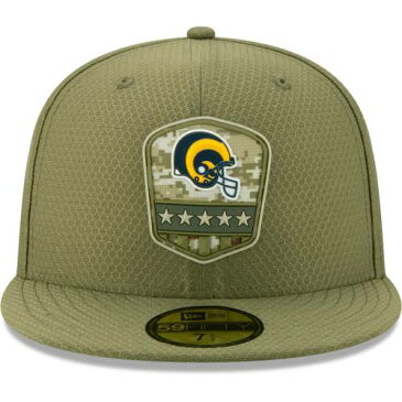 ニューエラ NEW ERA ラムズ サイドライン オリーブ 【 OLIVE NEW ERA LOS ANGELES RAMS HISTORIC 2019 SALUTE TO SERVICE SIDELINE 59FIFTY FITTED HAT 】 バッグ キャップ 帽子 メンズキャップ 帽子