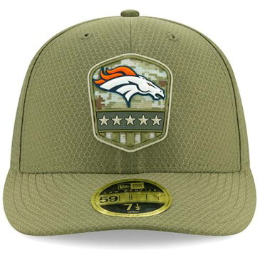 ニューエラ NEW ERA デンバー ブロンコス サイドライン オリーブ バッグ キャップ 帽子 メンズキャップ メンズ 【 Denver Broncos 2019 Salute To Service Sideline Low Profile 59fifty Fitted Hat - Olive 】 Olive