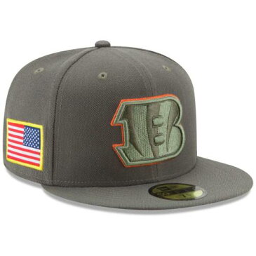 ニューエラ NEW ERA シンシナティ ベンガルズ オリーブ バッグ キャップ 帽子 メンズキャップ メンズ 【 Cincinnati Bengals 2017 Salute To Service 59fifty Fitted Hat - Olive 】 Olive