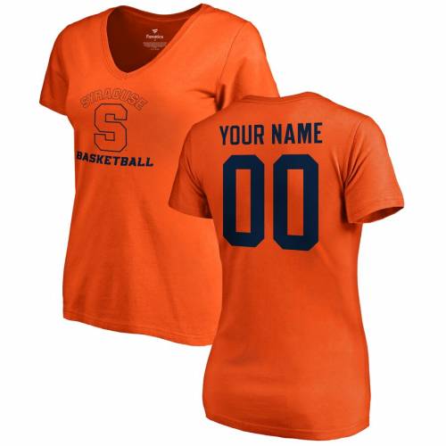FANATICS BRANDED シラキュース 橙 オレンジ レディース バスケットボール ブイネック Tシャツ [CUSTOMIZED ITEM] WOMEN'S & 【 ORANGE FANATICS BRANDED SYRACUSE ANY NAME NUMBER PERSONALIZED BASKETBALL VNECK TSHIRT 】