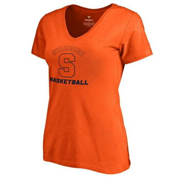 FANATICS BRANDED シラキュース 橙 オレンジ レディース バスケットボール ブイネック Tシャツ [CUSTOMIZED ITEM] WOMEN'S & 【 ORANGE FANATICS BRANDED SYRACUSE ANY NAME NUMBER PERSONALIZED BASKETBALL VNECK TSHIRT 】