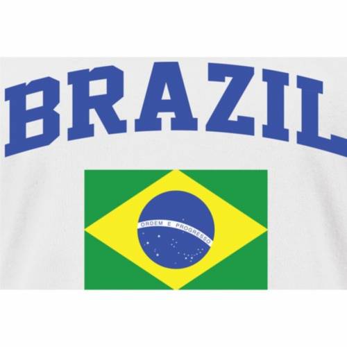 ファナティクス FANATICS BRANDED レディース Tシャツ 白色 ホワイト WOMEN'S 【 FANATICS BRANDED BRAZIL FLAG TSHIRT WHITE 】 レディースファッション トップス Tシャツ カットソー