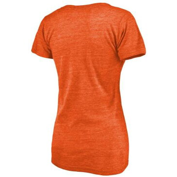 ファナティクス FANATICS BRANDED オレゴン スケートボード ビーバーズ レディース Vネック Tシャツ 橙 オレンジ オレゴンステイト WOMEN'S 【 STATE ORANGE FANATICS BRANDED DOUBLE BAR TRIBLEND VNECK TSHIRT HEAT